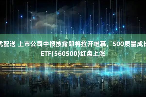 优配送 上市公司中报披露即将拉开帷幕，500质量成长ETF(560500)红盘上涨